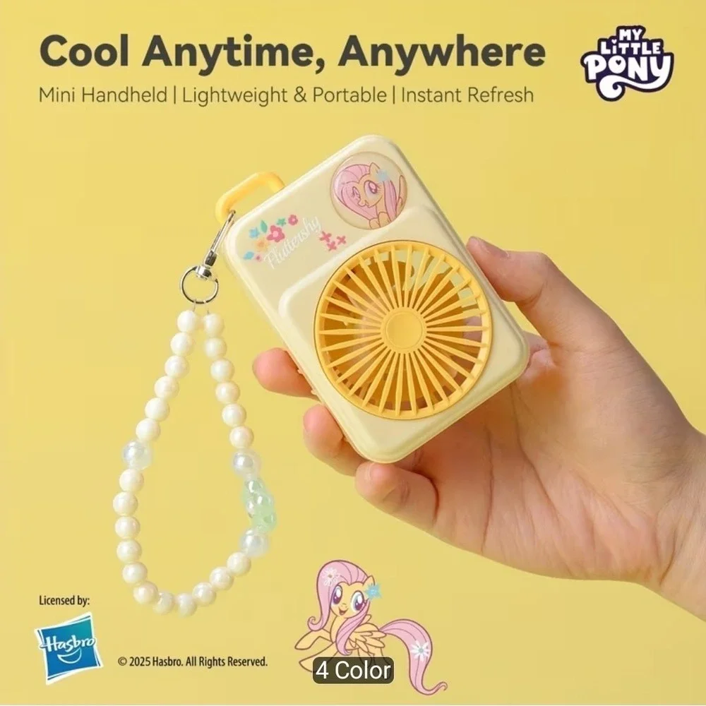 My Little Pony Flower Bead Chain Mini Fan Portable Handheld MLP‎ FLUTTERSHY